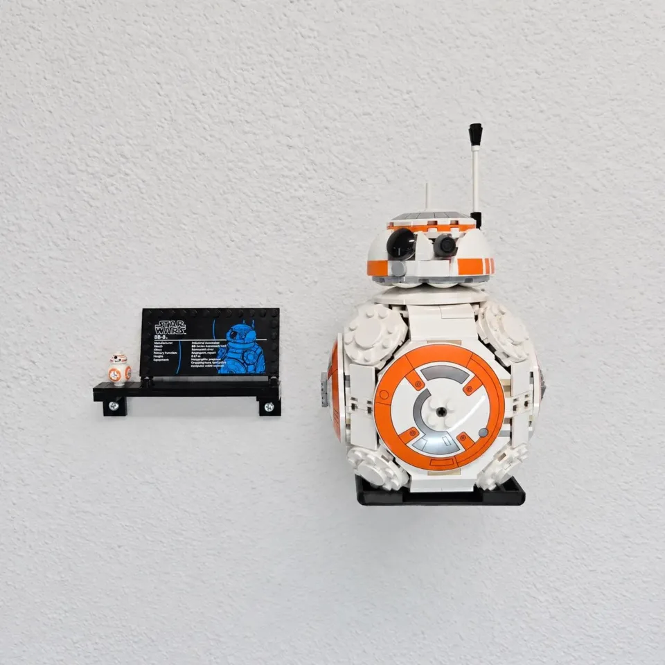 Simple Wall Mount for LEGO® BB-8™ Astromech Droid (75452)