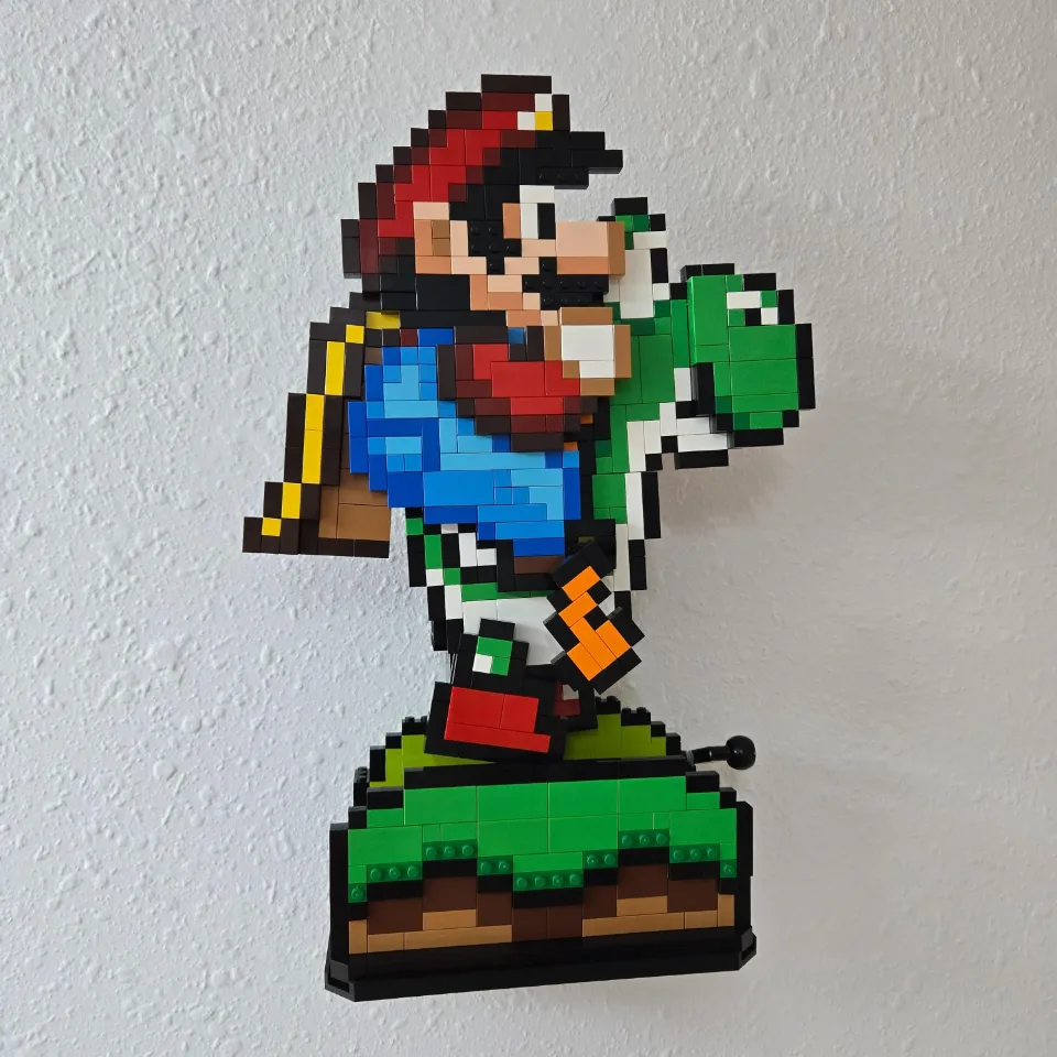 Wall Mount for LEGO® Super Mario World™: Mario & Yoshi (71438)
