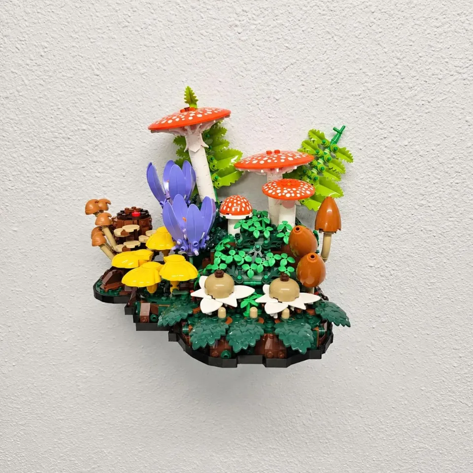 Wall Mount for LEGO® Woodland Mushrooms (11505)