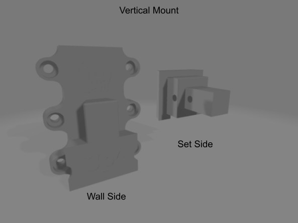 Identify the wall-side and set-side parts