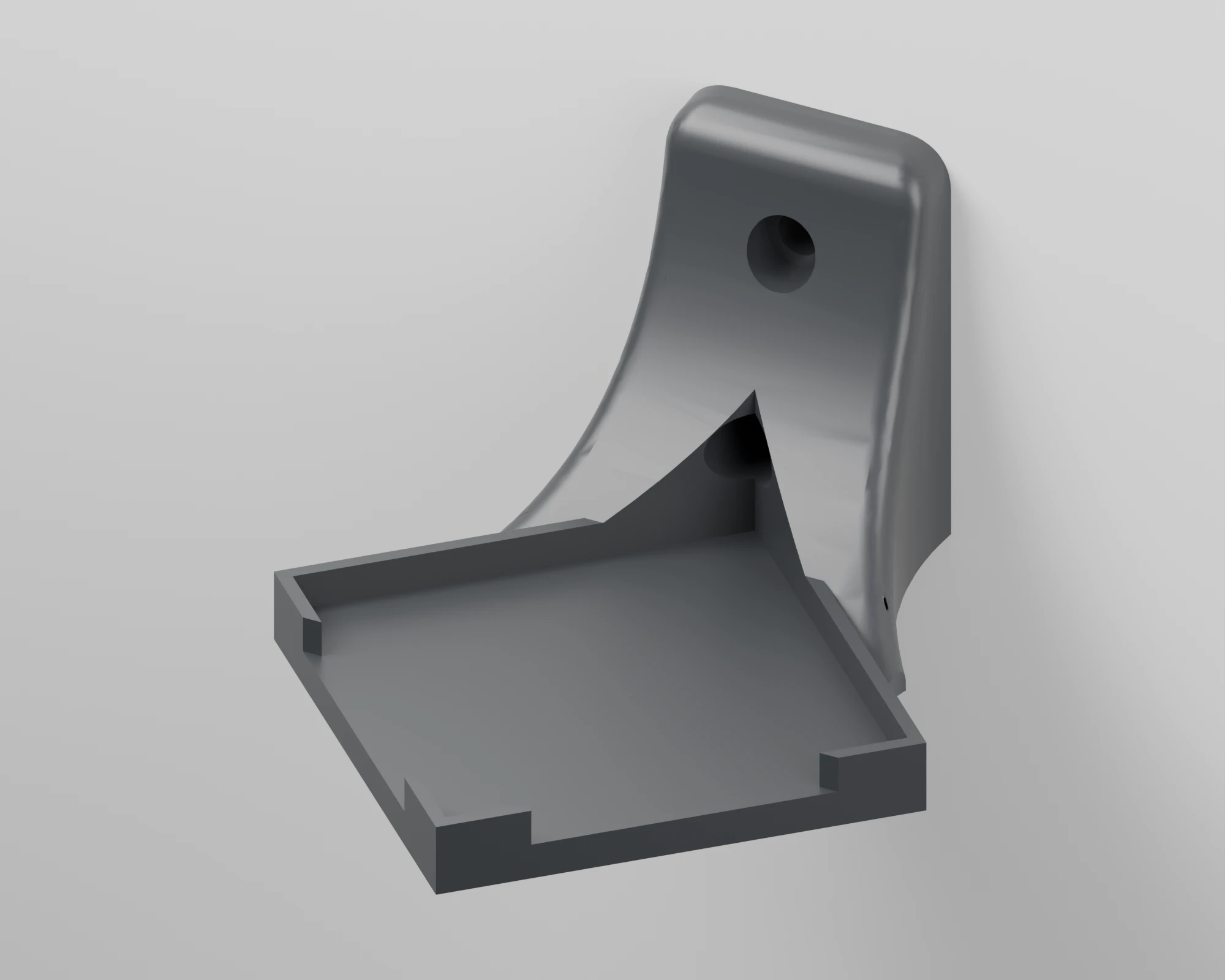 One-piece bust wall mount